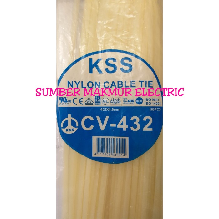 

Cable Ties Cv-432 / Kabel Tis 43Cm 4,8X432Mm Kss / Cable Tie Kss
