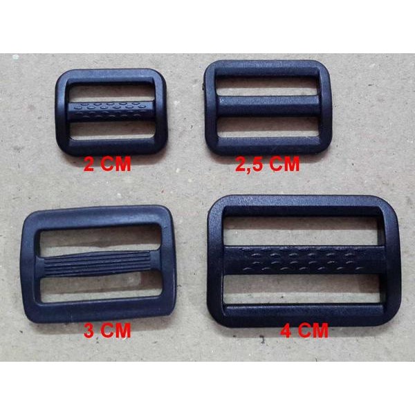 

Gesper Ring Jalan Plastik Hitam (2 - 2,5 - 3 - 4 Cm) 12 Pcs