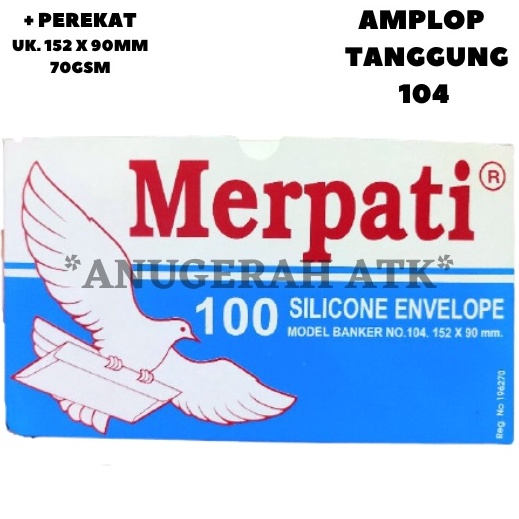 

6.6 BRANDS FESTIVAL 1 PACK AMPLOP MERPATI 104 TANGGUNG + LEM