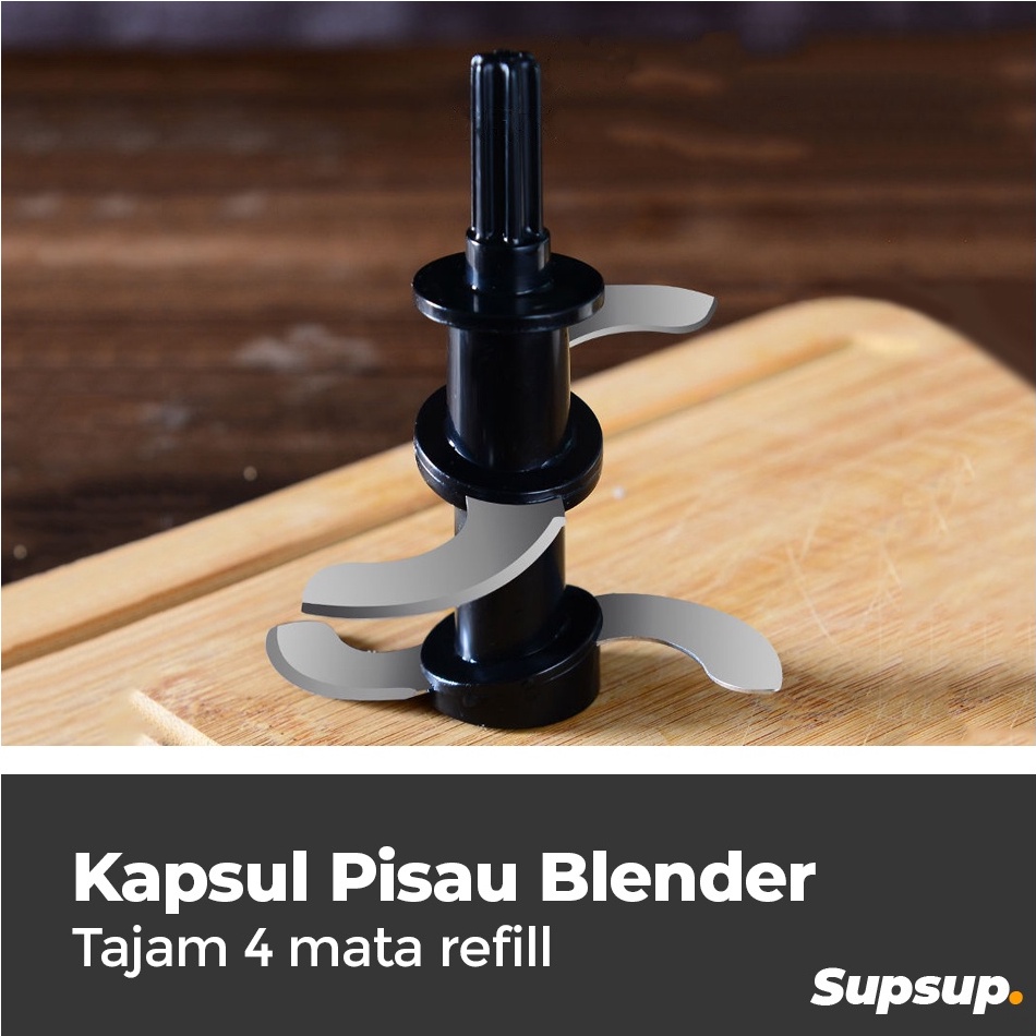>XG34448< Pisau Blender Kapsul Tajam 4 Mata Refil Pisau Blender Kapsul