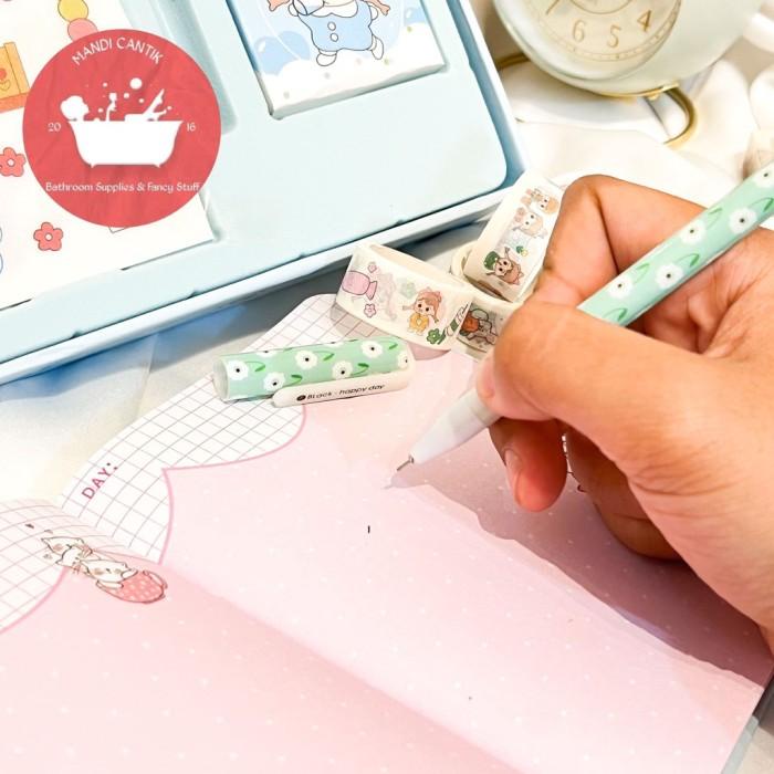 

PAKET JURNAL 6 IN 1 JOURNALING ALAT TULIS BUKU KACA SOLATIP NOTEPAD