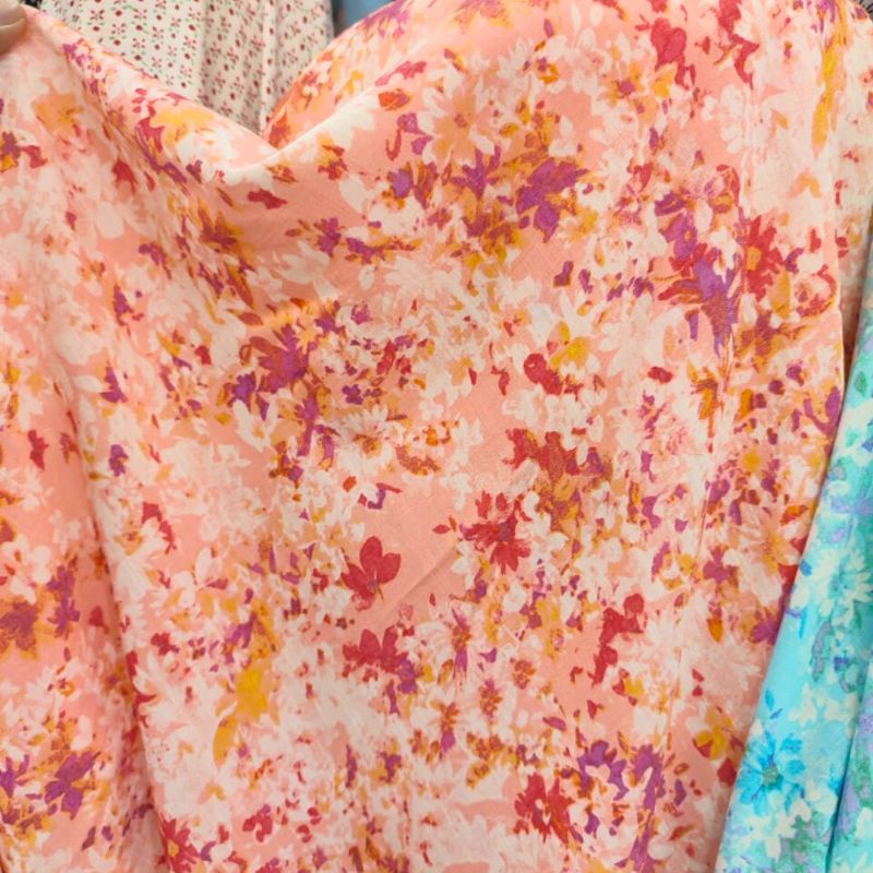 kain katun silky motif - bahan kain meteran silky motif