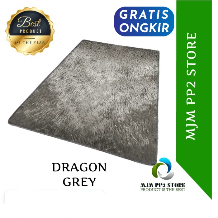 Karpet Lantai Busa Tebal Empuk DRAGONFUR Bulu Rasfur Premium Anti Slip