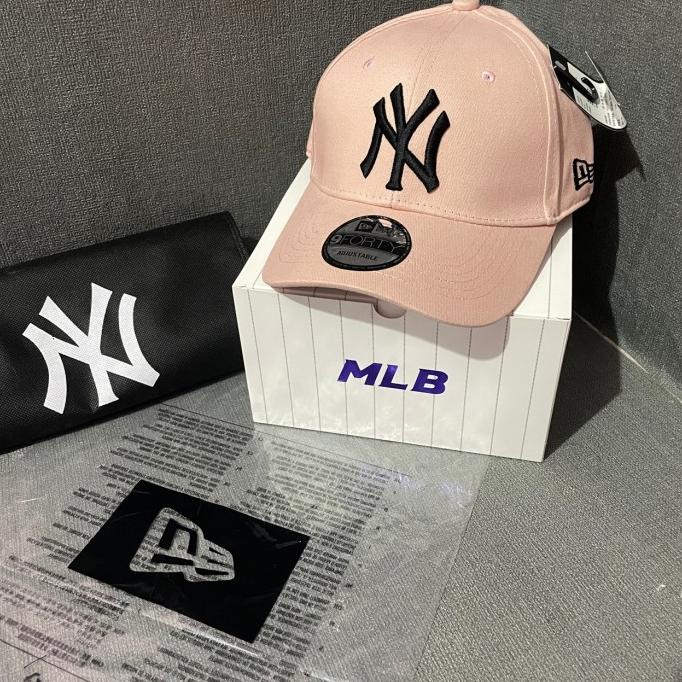 Topi Baseball Mlb Ny Logo Original Pink Caps