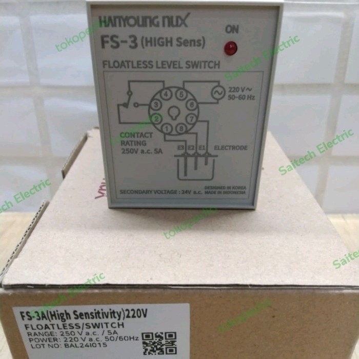 Terlaris Floatless Level Switch Hanyoung - Fs-3A Fs-3 Fs 3A Water Control Fs3A