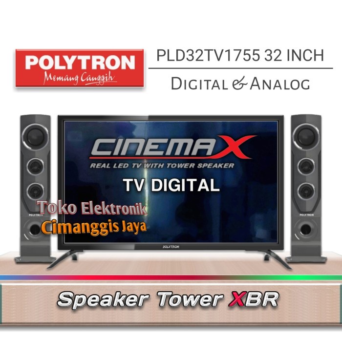 NEW SERIES TV LED POLYTRON 32 INCH NEW CINEMAX ORIGINAL TERBARU