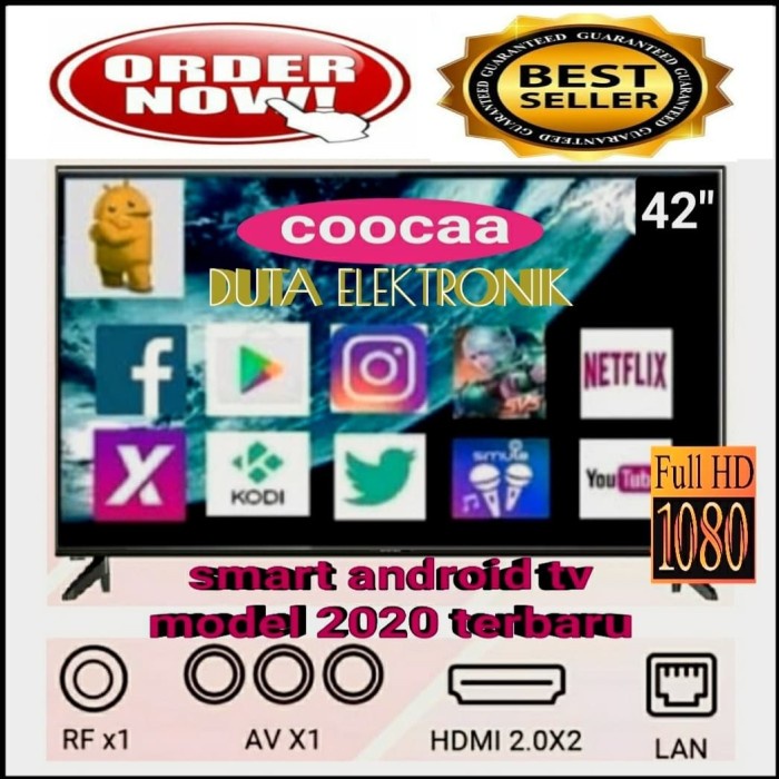 LED TV COOCAA 42 inch 42S3G SMART ANDROID 9.0 NETPLIX