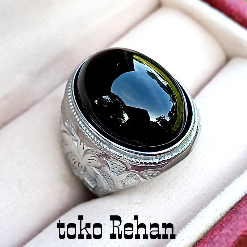 CINCIN BATU KECUBUNG TANDUK ORIGINAL STONE