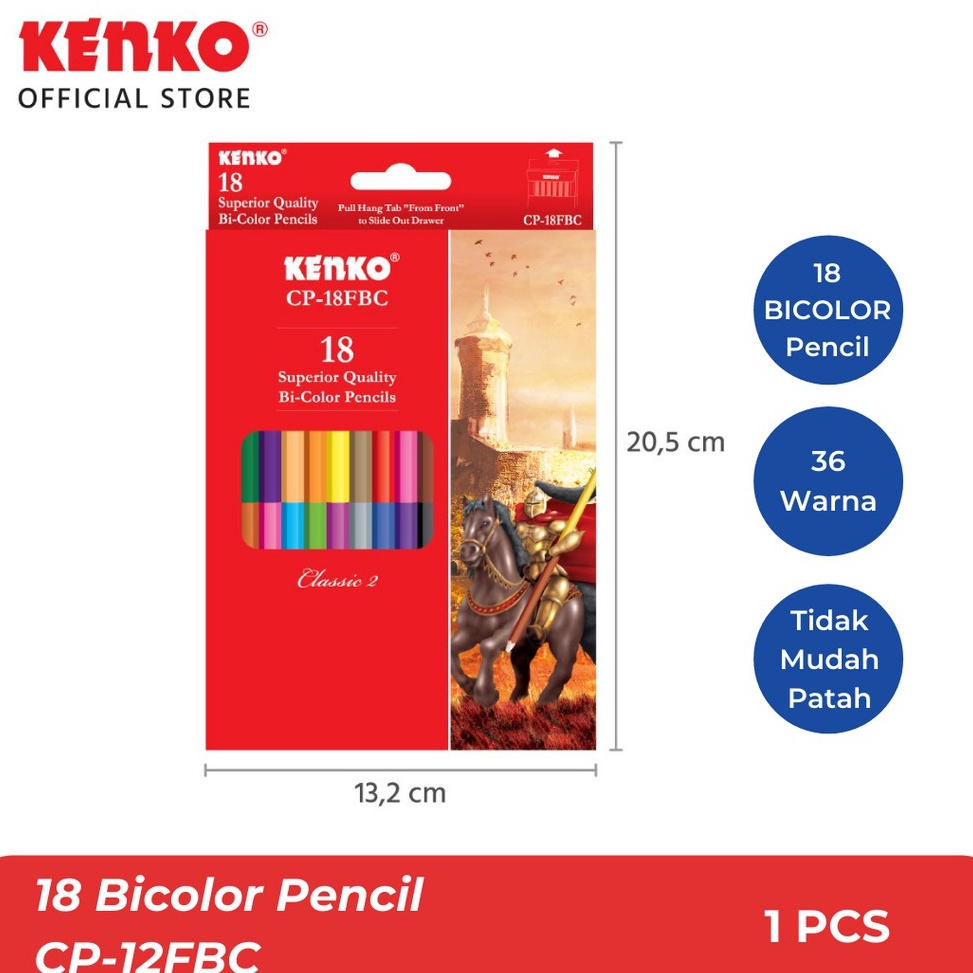 

Paling Popular Kenko 18 Bicolor Pencil CP-18 FBC 08W
