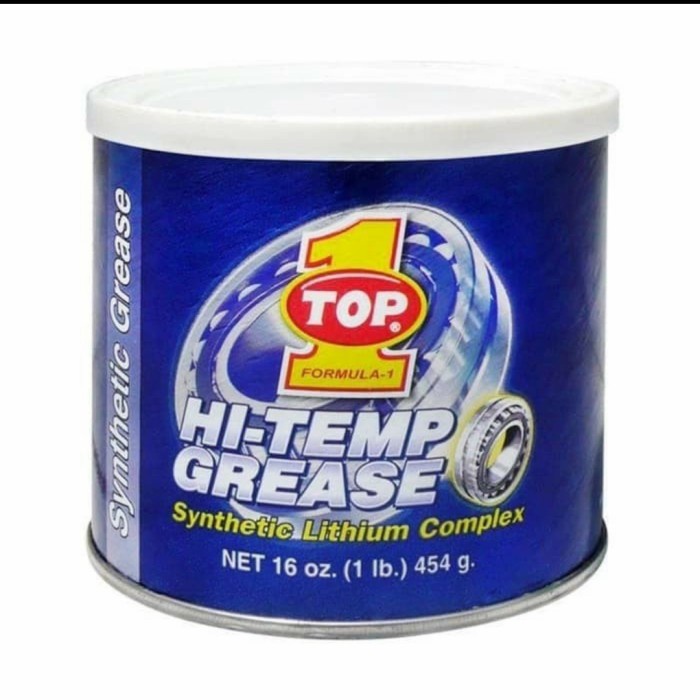 Terlaris Grease/Gemuk Top1/Top 1 Lithium Complex Bearing Hi Temp Blue 454Gr