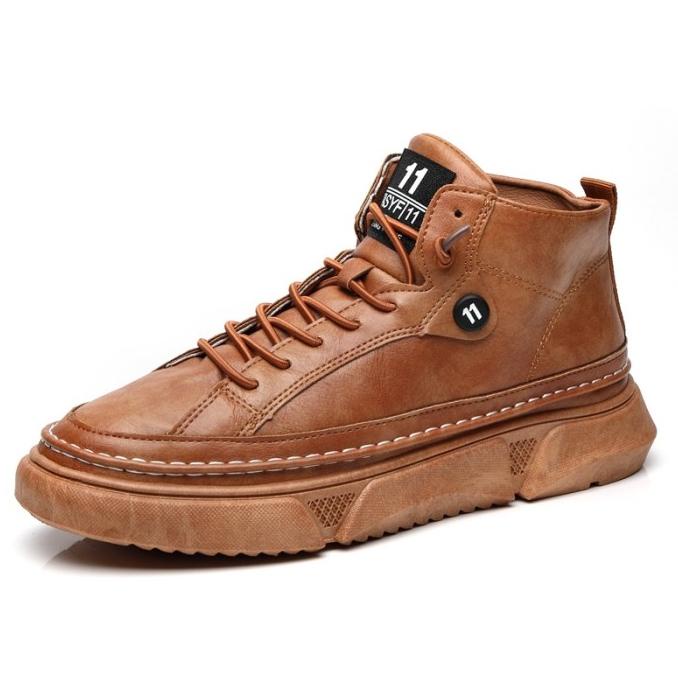 Redzeal - Sepatu Safety Boot Pria Import Martin Boot Pearl.Light