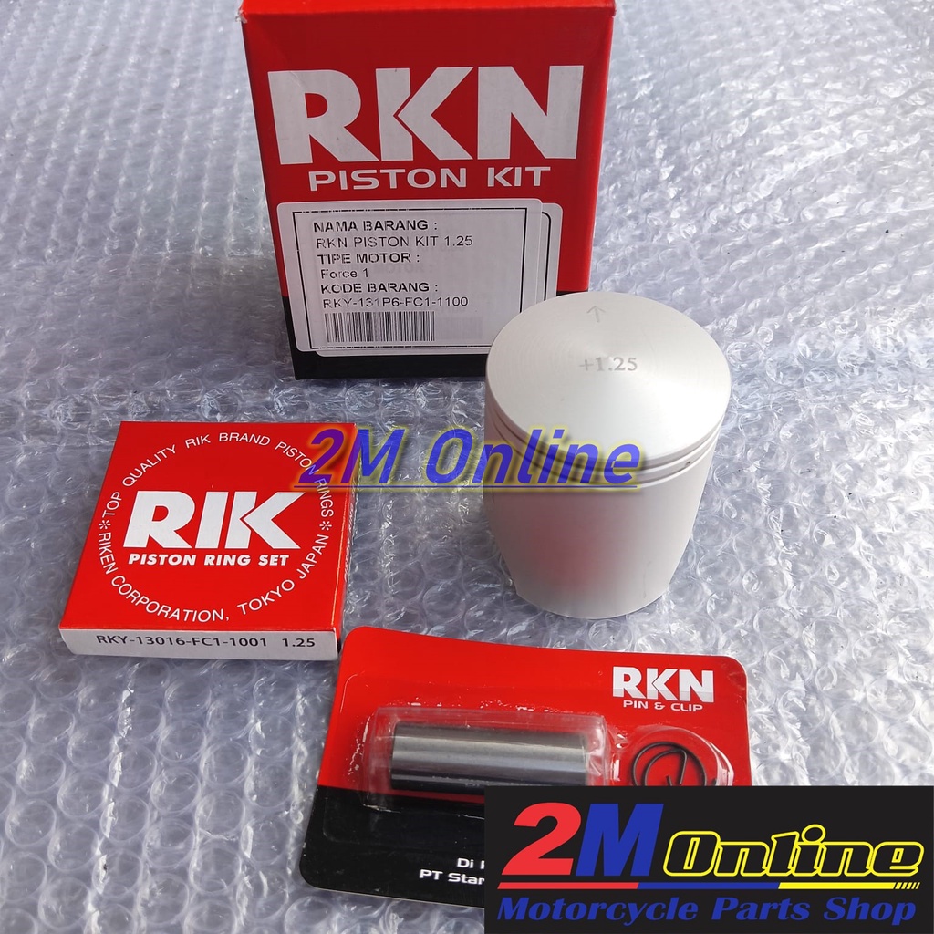 Mdr Seher Piston Kit Force 1 FIZR OS 125 Ring RIK Japan RKN RIKEN