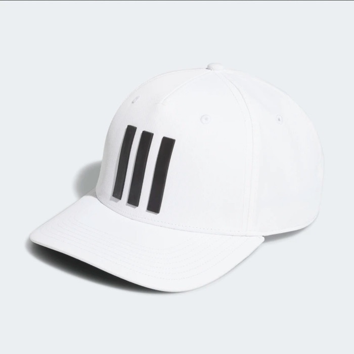 TERLARIS" Adidas Golf 3-Stripes Tour Hat White Putih Cap H57169 Topi Original