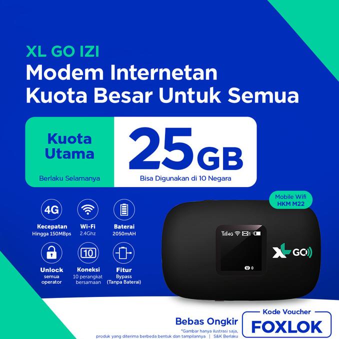 XL GO IZI - HKM M22 (25GB)