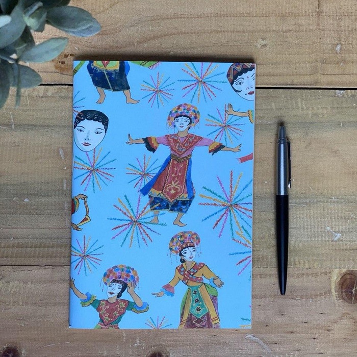 

Notebook Buku Notesa5 Jurnal Sketchbook Tari Topeng Kamalika Artprints