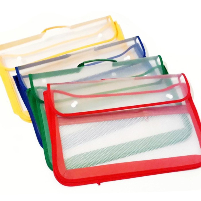 

Bestseller Zipper Bag Tas Map Document Organizer Map Plastik