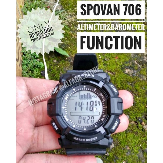 Bestseller Spovan Spv706 / 706 Altimeter Watch Barometer Thermometer Casio