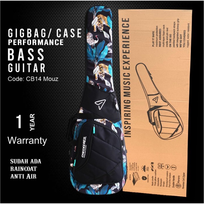 Best Seller Checkered Gigbag Gitar Bass Performance Mouz Prints