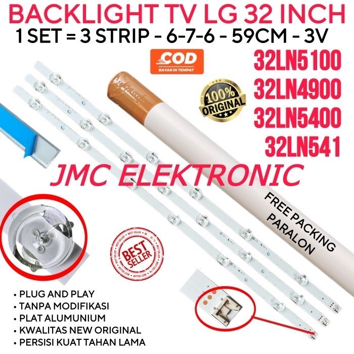NEW SERIES BACKLIGHT TV LED LG 32 INC 32LN5100 32LN5400 32LN541 32LN4900 6.7.6K ORIGINAL TERBARU