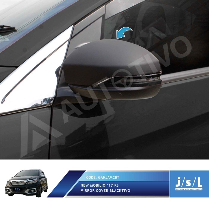 Mobilio 2017 Cover Kaca Spion/Mirror Cover Blacktivo/Aksesoris Mobilio Termurah