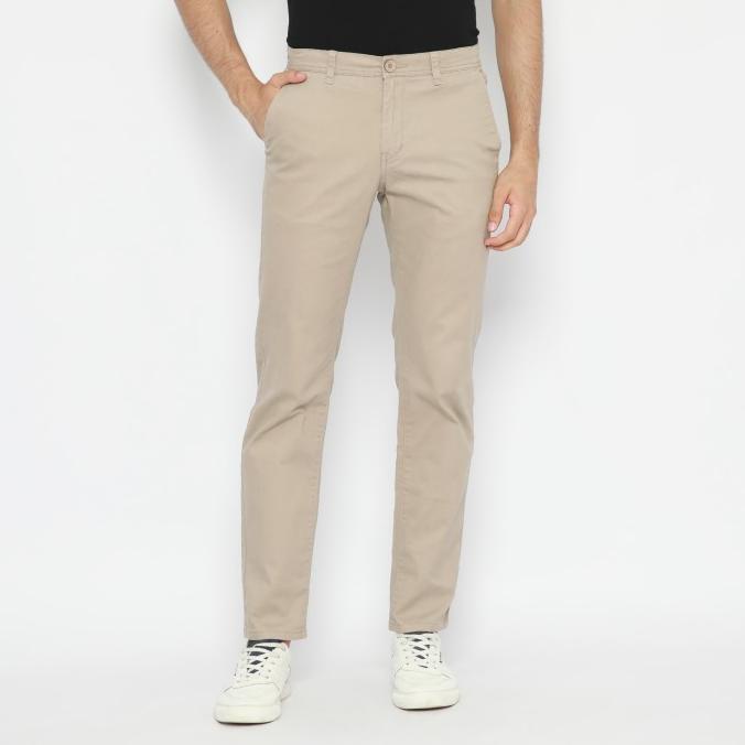 Platini Celana Chino Panjang Pria Beige 5521