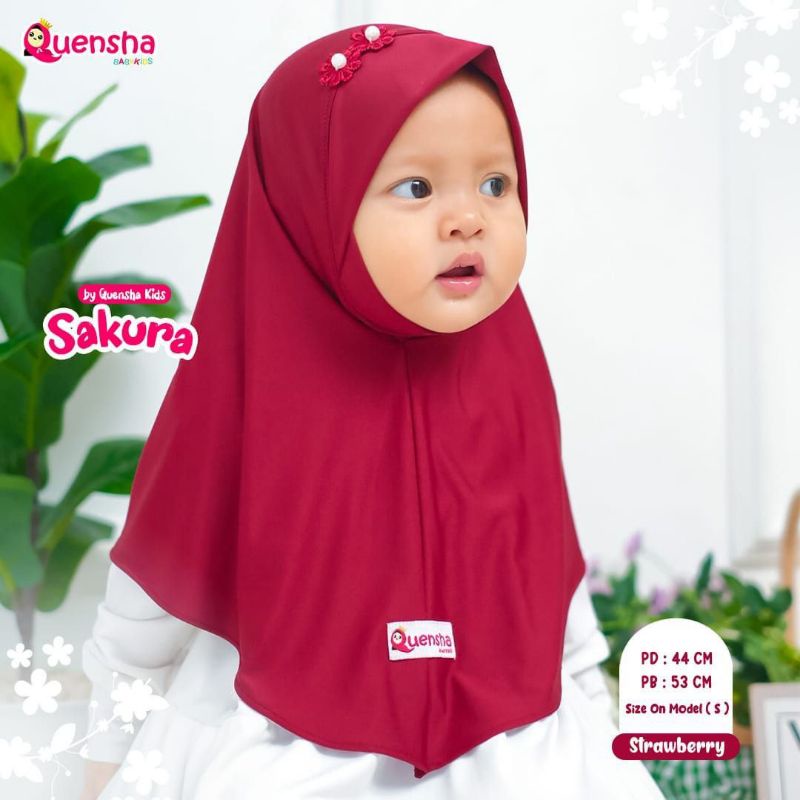 sakura Hijab by Quensha ready stock