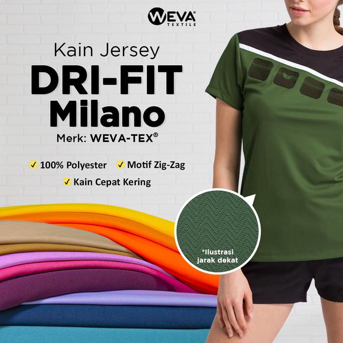 Bahan Kain Jersey Dryfit Milano Part 1 - Kain Drifit Weva Textile