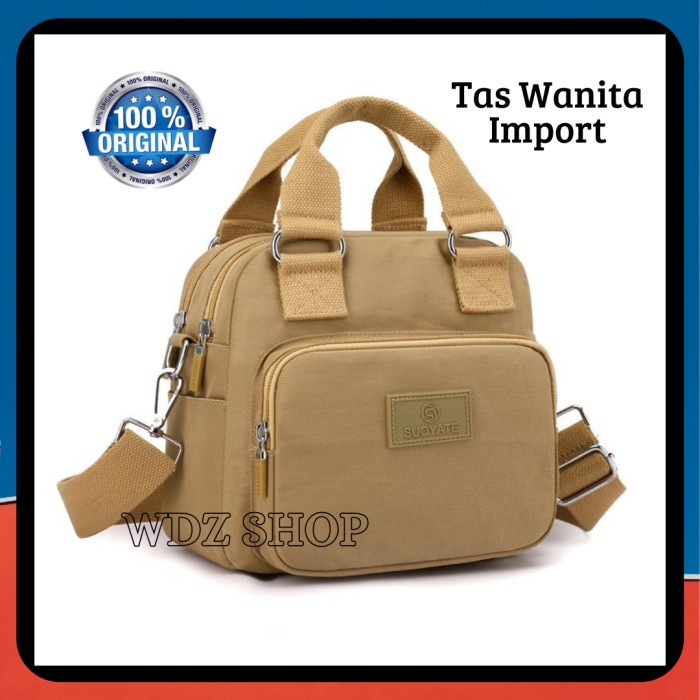 DISKON SPESIAL TAS WANITA SELEMPANG BISA MODEL JINJING / HAND BAG - SUOYATE BAG S1050 TERLARIS
