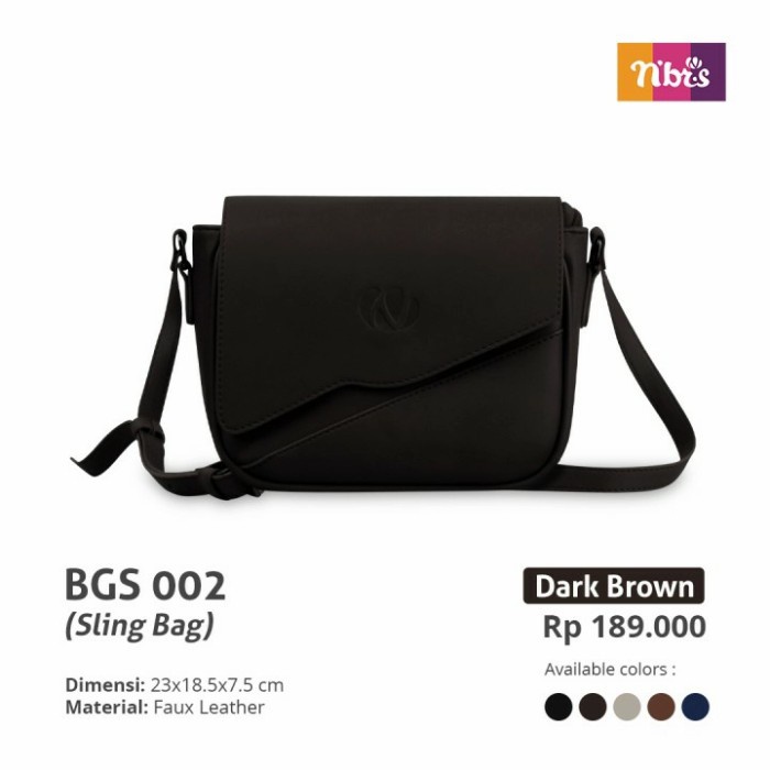 HOT SALE TAS SELEMPANG WANITA SLING BAG SLEMPANG KECIL BGS 002 ORI NIBRAS TERLARIS