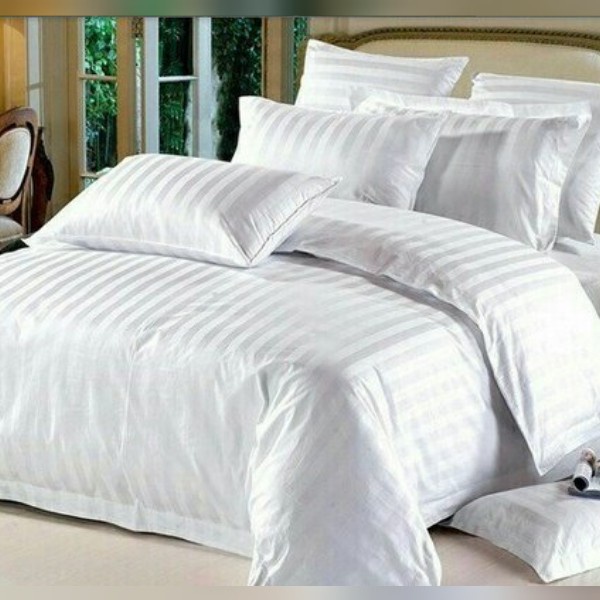 DISKON SPESIAL SPREI MOTIF GARIS PUTIH /SPREI HOTEL /KATUN PREMIUM UKURAN 120X200X20 TERMURAH