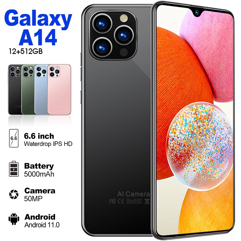 Miliki Sekarang HP Galaxy A14 ram 8 256GB Layar 6.6inch Ultra Slim Bagus Internet Smartphone 5G hp murah android 4G 50MP AI Camera Dual SIM Dual Standby handphone second original terbaru 2023 ram besar cuci gudang COD Promo 600 ribuan 500ribu 82