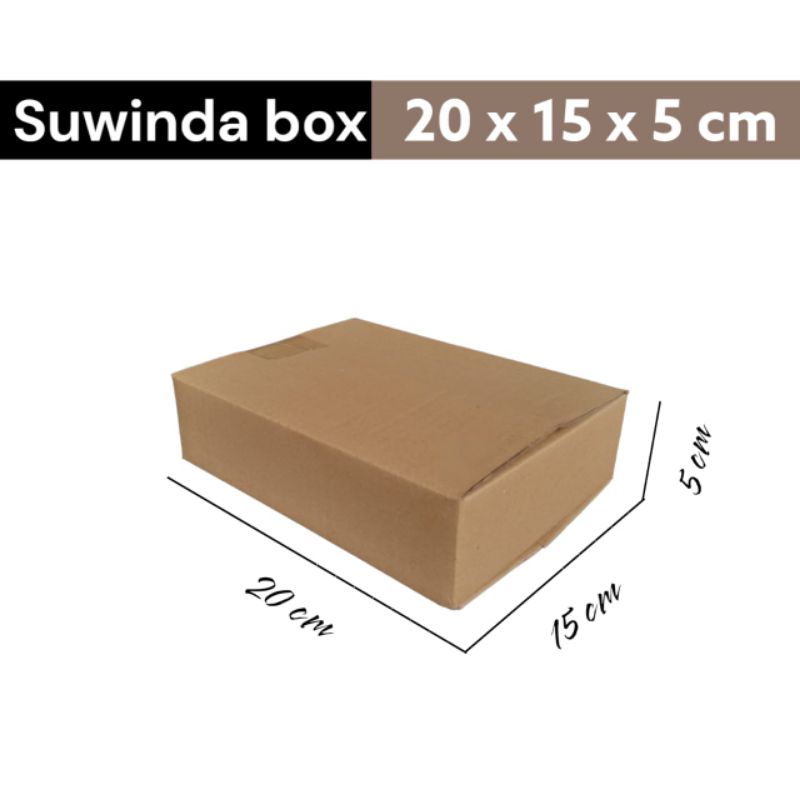 

Kardus karton uk. 20x15x5 cm Kotak Box ST single wall untuk packing Souvenir -dll