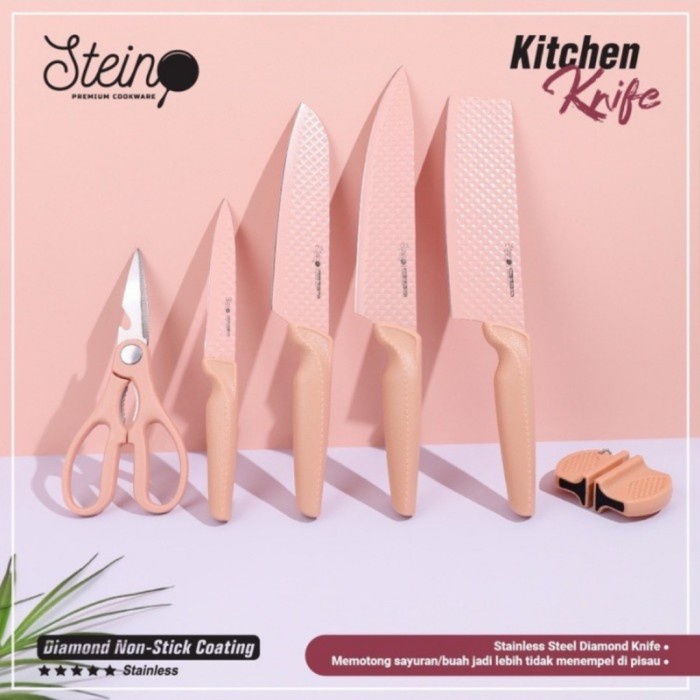 Stein Steincooare Pisau Set Kitchen Knife 6 In 1
