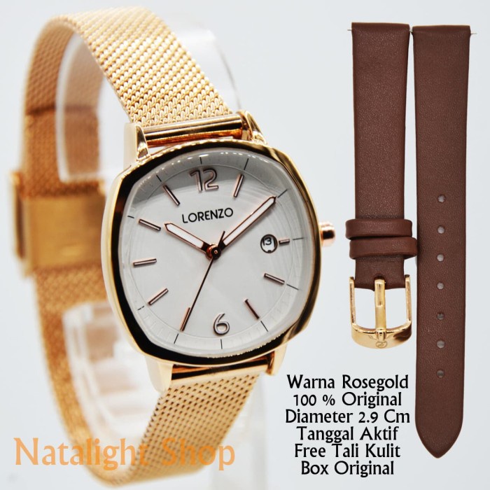 PROMO JAM TANGAN WANITA LORENZO L1030 ORIGINAL SIMPLE ELEGAN MEWAH TERMURAH