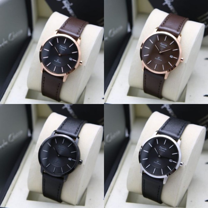 DISKON SPESIAL JAM TANGAN WANITA ALEXANDRE CHRISTIE AC 8653 / AC8653 LEATHER ORIGINAL TERBARU