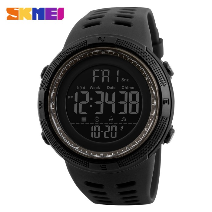 PROMO JAM TANGAN PRIA SKMEI ORIGINAL 1251HITAM JAM TANGAN SKMEI 1251 TERLARIS