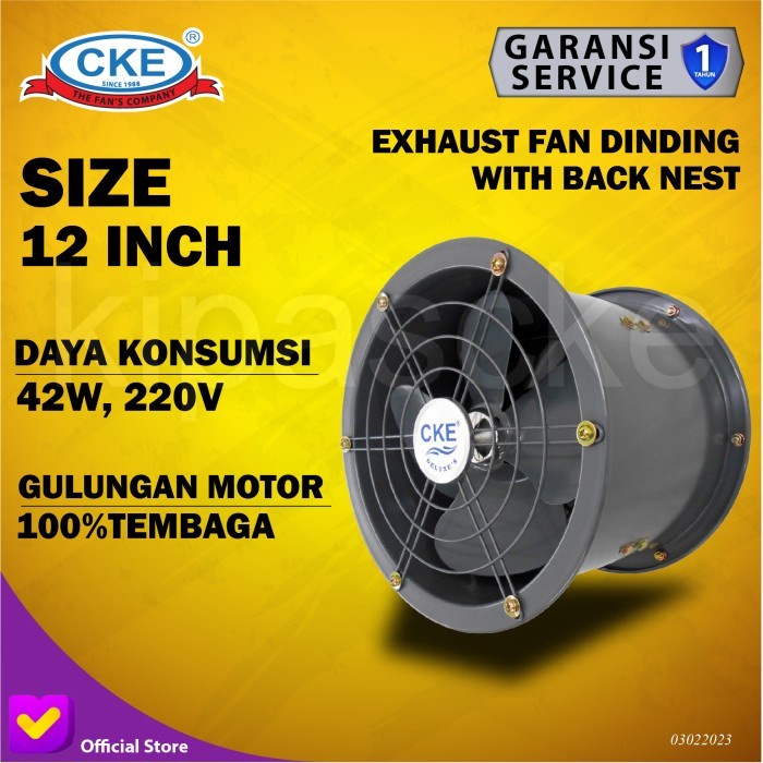 Terlaris Drum Fan 12 Inch Cke Drum Blower Tabung Axial Drum Blower Gedung