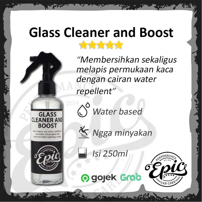 Bestseller Cairan Pembersih Kaca Mobil Efek Daun Talas