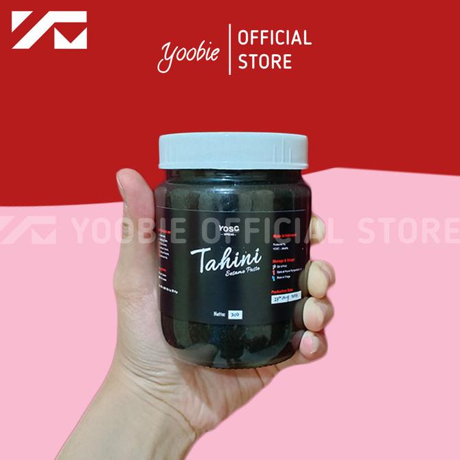 

Natural Organic Creamy Black Sesame Tahini Paste - Pasta Wijen Hitam