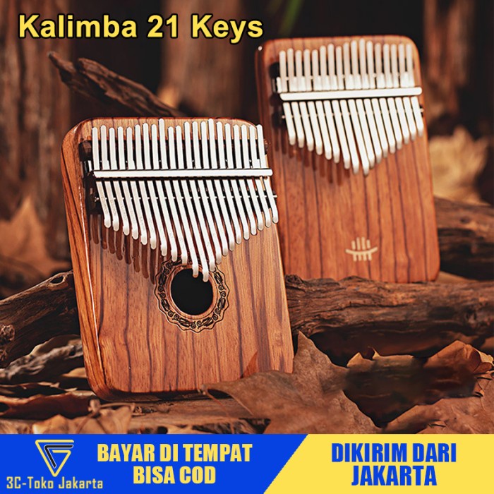 Bestseller Terbaru Kalimba 21 Keys 21 Kunci Deer Wood Kayu Finger Piano Alat