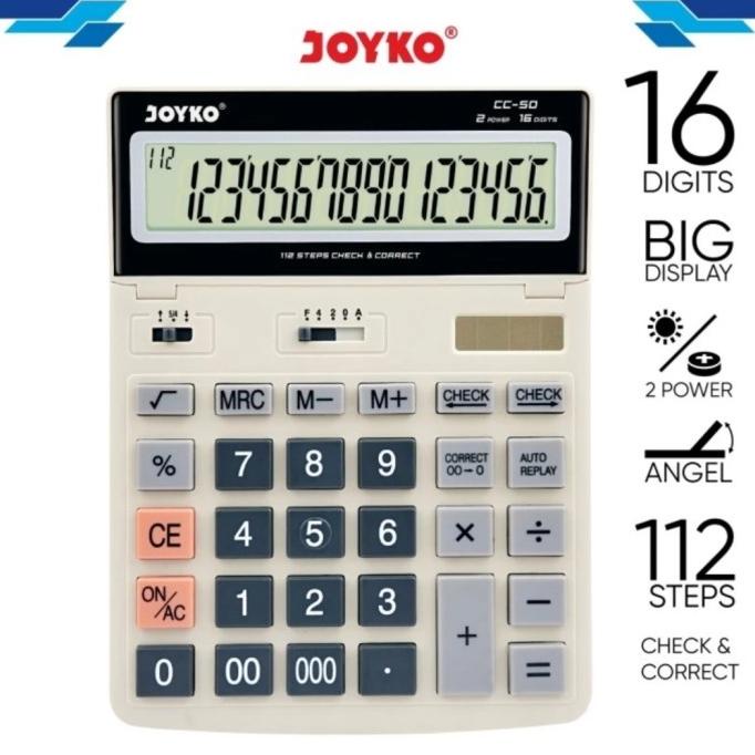 

KALKULATOR CHECK & CORRECT JOYKO CC-50 CALCULATOR 16Digit Desktop CC50