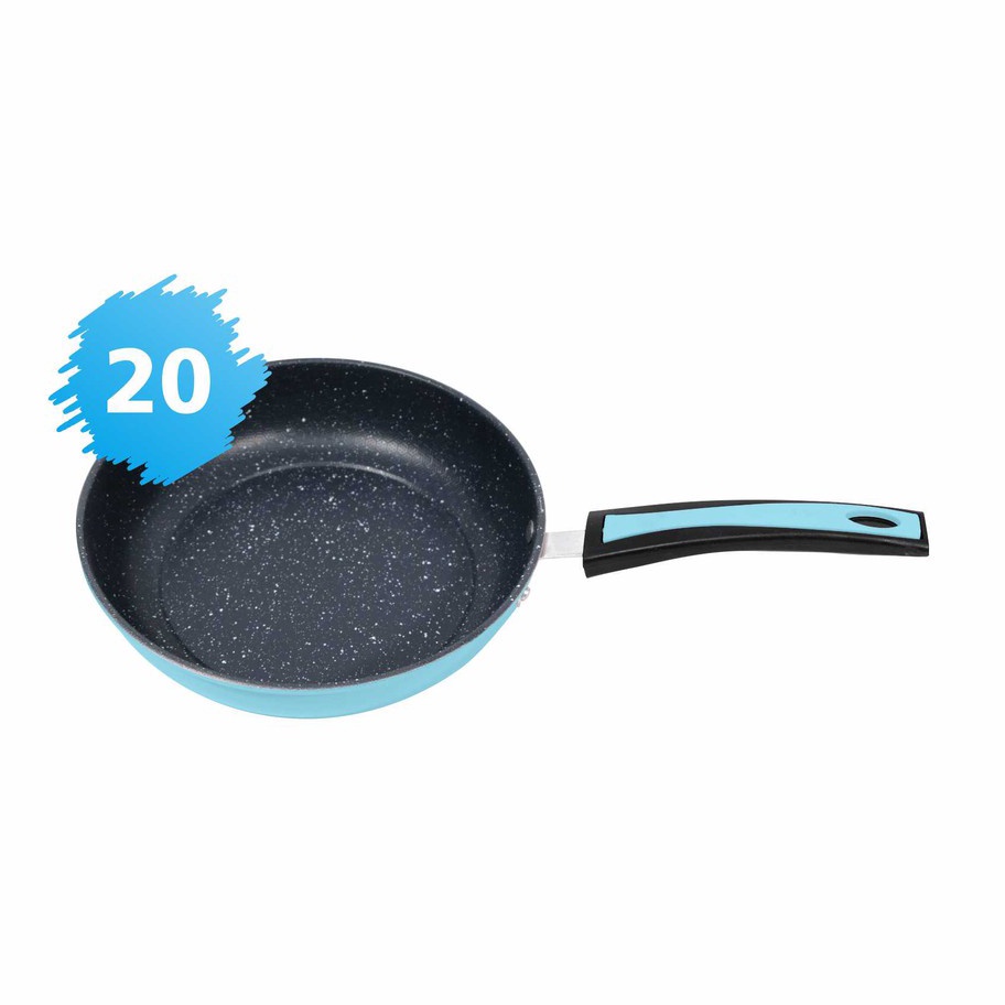 murah Pamosroom  Fry Pan 20cm Anti Lengket Frypan Granit Super Non Stick 20 Cm Wajan Kuali Frypan Wa