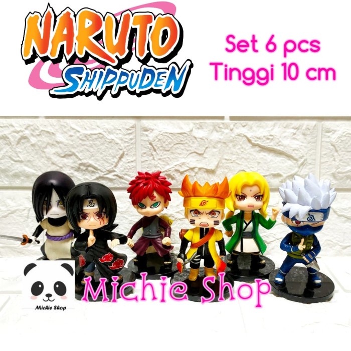 Figure Naruto Shippuden (set 6 Kyubi Mode) Tsunade Itachi Kakashi buo02