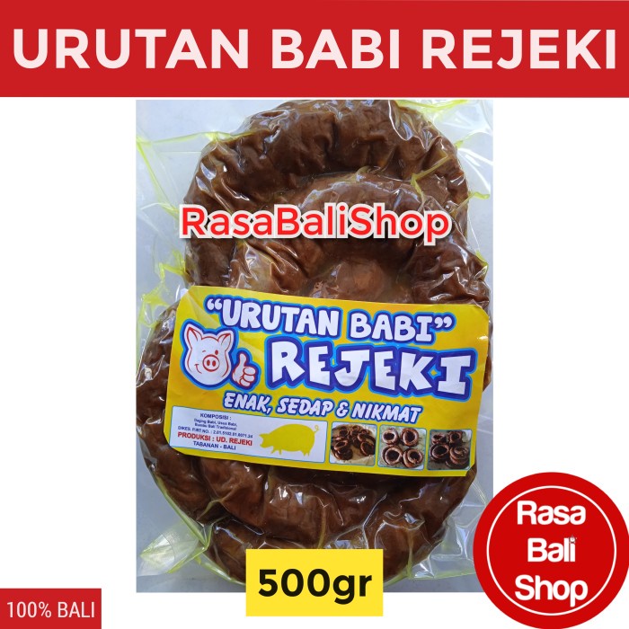 

Urutan Babi Rejeki 500gr, Urutan Bali, Daging Babi, Rasabalishop hen04
