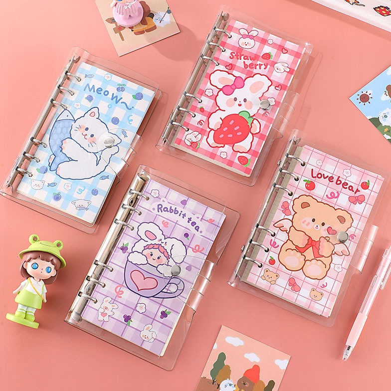

Miliki Segera 【Puluz】Merah Muda Jurnal Perjalanan Kit Kartun Buku Catatan Isi Ulang Loose-Leaf Wisatawan Buku Catatan Harian untuk Anak Perempuan Anak-anak Hadiah MQH