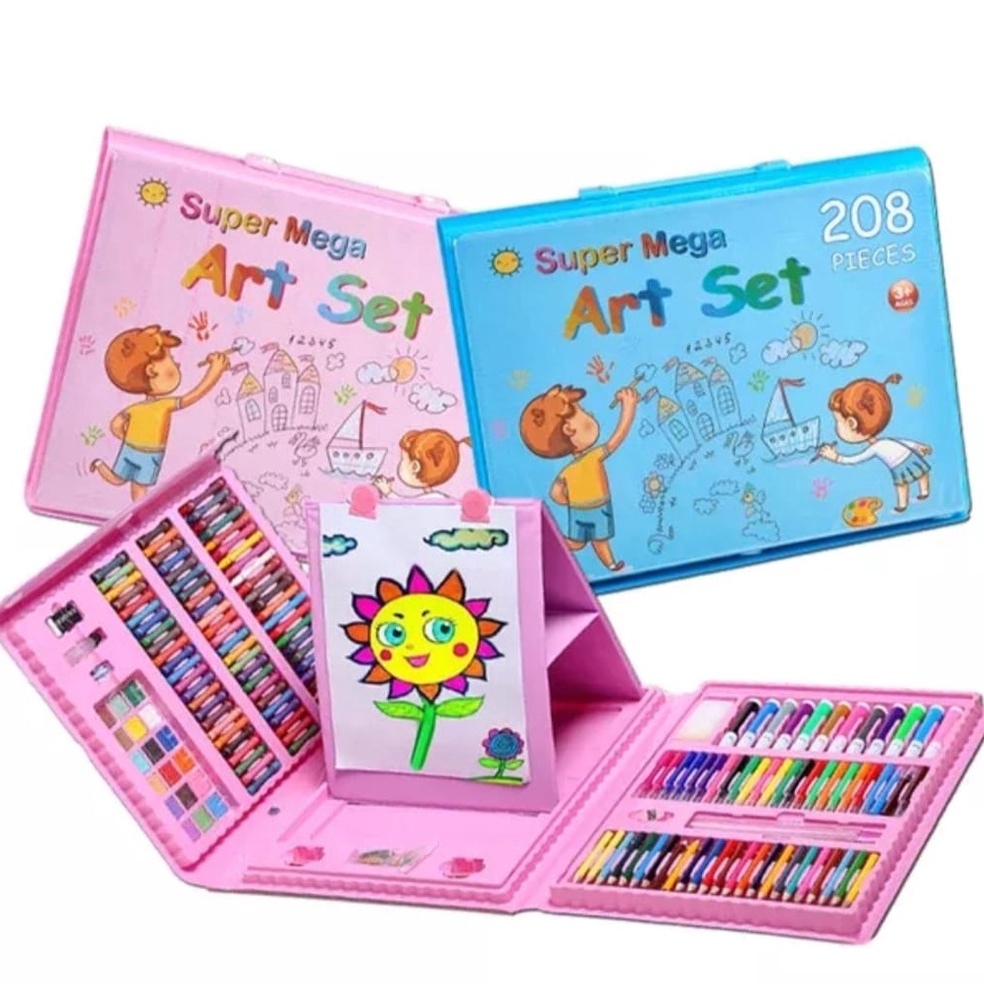 

Model Terkini.. Crayon Art Set 208 Pcs /150 Pcs Lengkap Alat Mewarnai Alat Tulis Krayon Pensil-Crayon Set Alat Menggambar Stationery Melukis Anak-anak Spidol Crayon Cat Air Pensil Art Set 208 Pcs / 150pcs Paints Kids Children Painting Drawing Tools Set KS