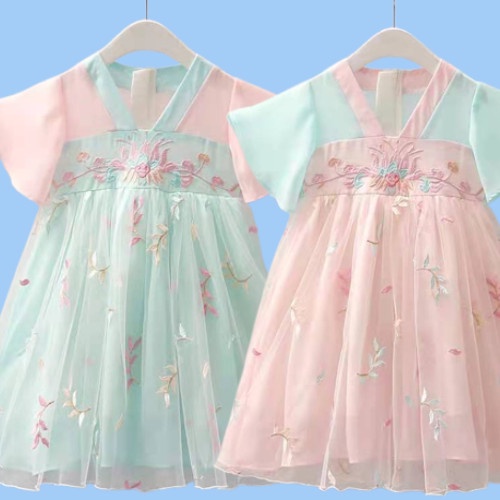 TERMURAH Dress hanfu anak perempuan/Hanbok anak perempuan import