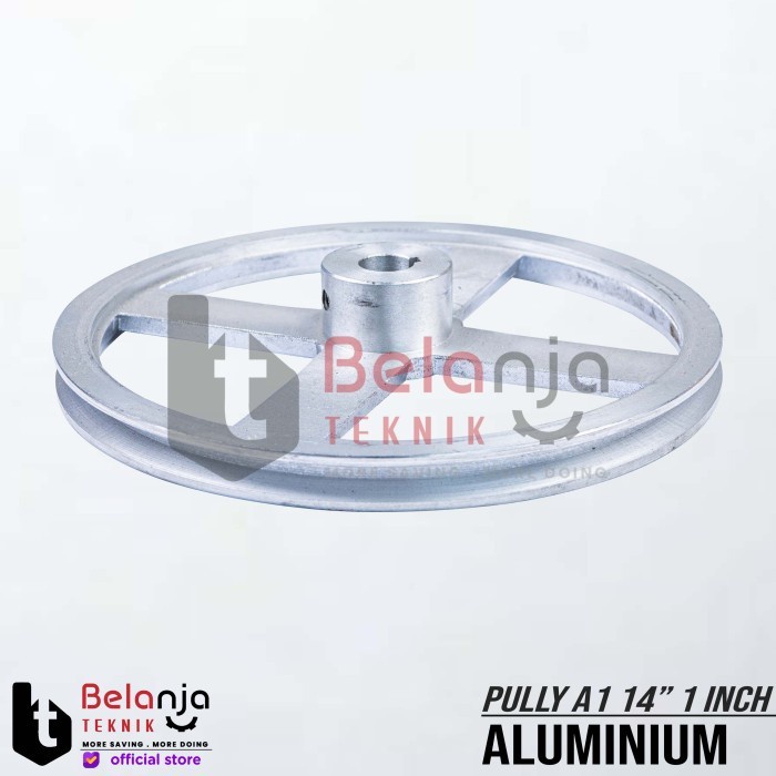 Bestseller Pully Aluminium A 1 Jalur 14 Inch As 1 Inch Pulley Puli A1 14" As 1"