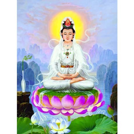 TERMURAH DIY DIAMOND PAINTING FULL DEWI KWAN IM GUAN YIN with box