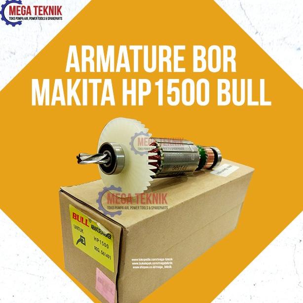 ,,,,,,,] Armature / Angker Mesin Bor Listrik Makita HP1500 Bull Top Lengkap